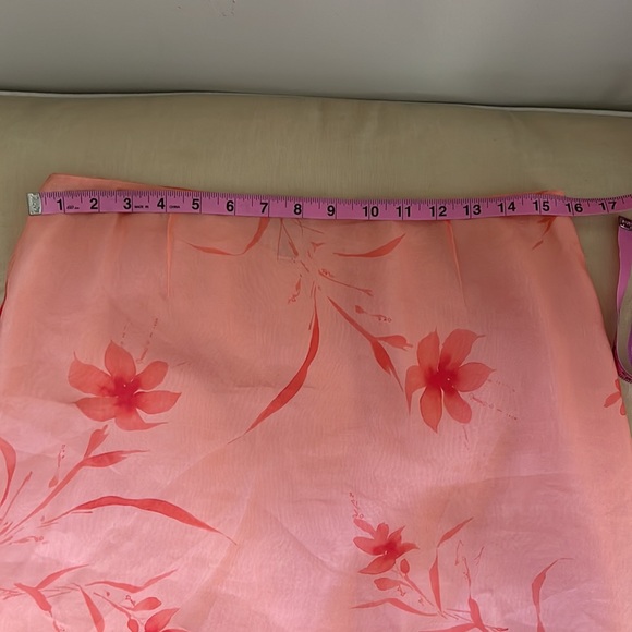 Ann Taylor loft silk sheer lined skirt 6 - Picture 2 of 5